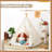 Wilwolfer Indoor/Outdoor Use Canvas Triangular Play Tent with Carrying Bag