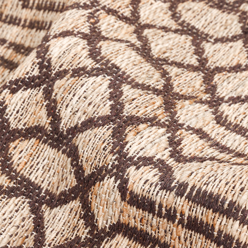 Sophie Geometric Area Rug in Brown/Beige, Rectangle 8' x 10'