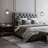 Dennell 1-Light Lantern Rectangle Black/White LED Pendant