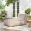 Fauteuil à billes d'extérieur, beige, ensemble de 1