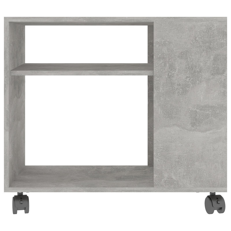 Aila Side Table 70x35x55 cm Engineered Wood, Concrete Grey