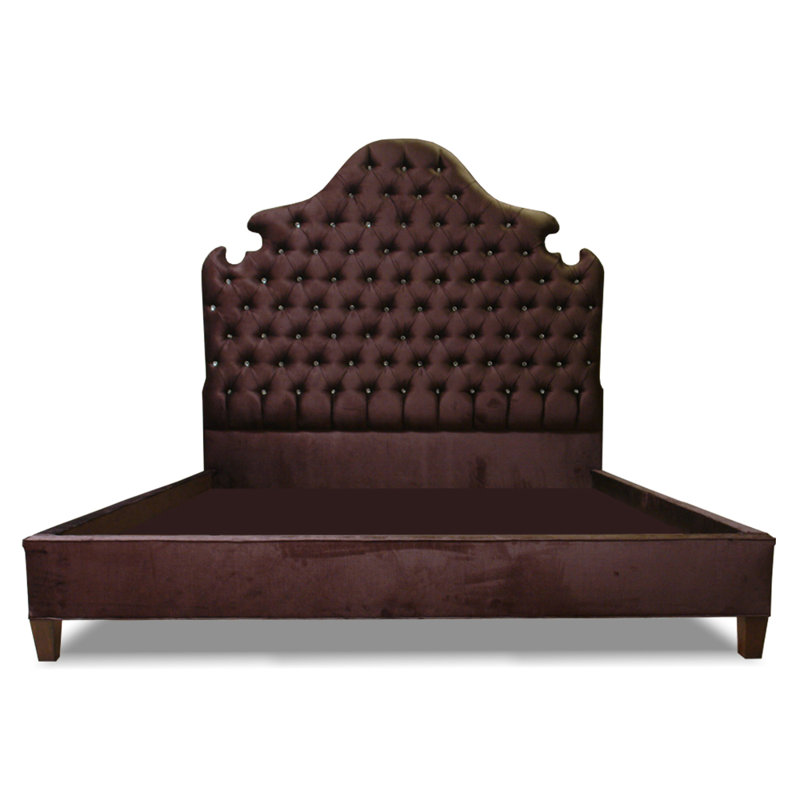 Swan Velvet Bed, California King