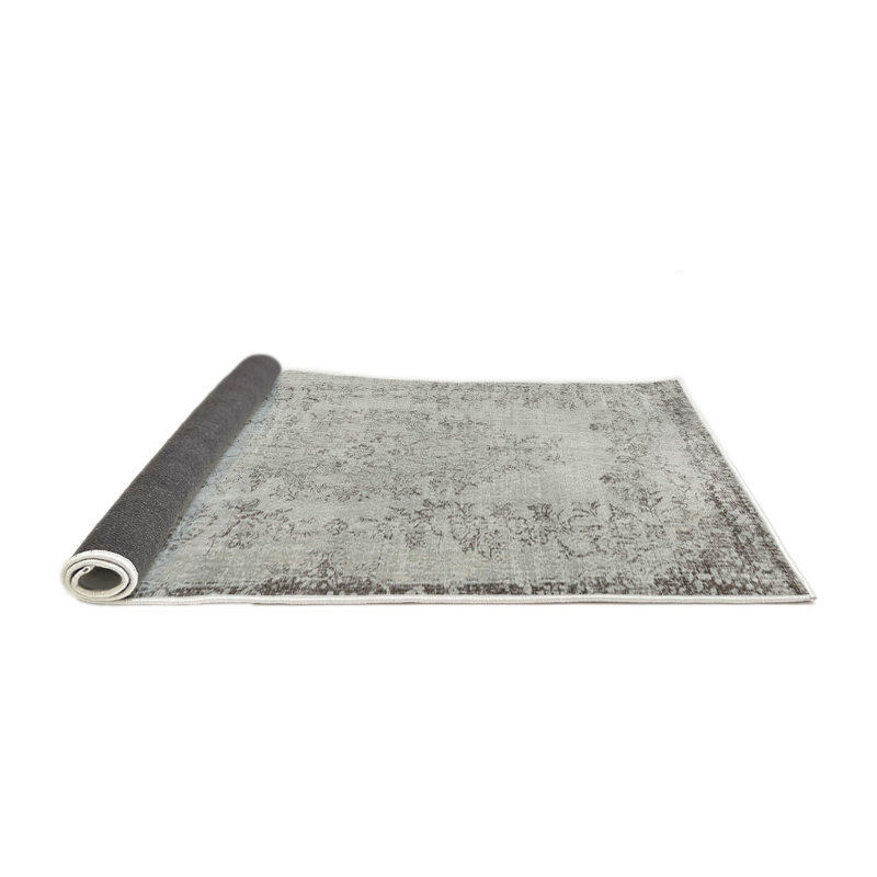 Tapis beige/gris traditionnel Amiyr, Rond 5 pi