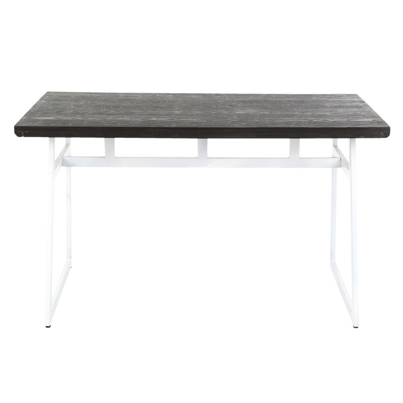 Table de salle à manger géométrique avec grain et base 4