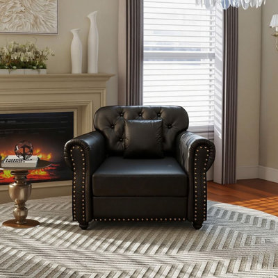 Canapé Chesterfield 41,3 po Mid-Century