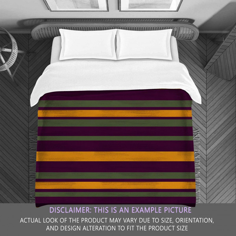 Polyester Striped Comforter, King Comforter