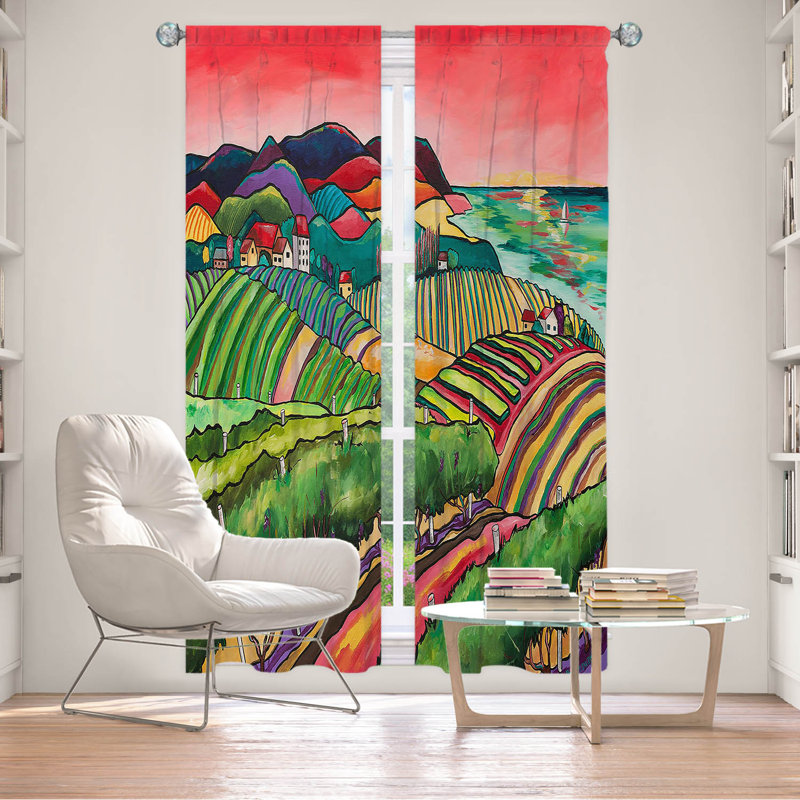 Ensemble de rideaux 2 pièces Franciska, L 20 po x L 61 po