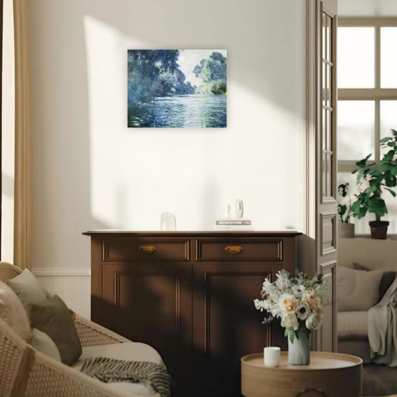 Branche de rivière, art mural 24 po x 18 po
