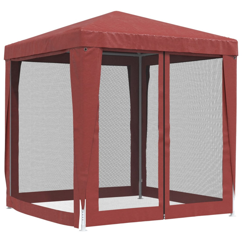 Allieana 2m x 2m Iron Party Tent, Red, Red