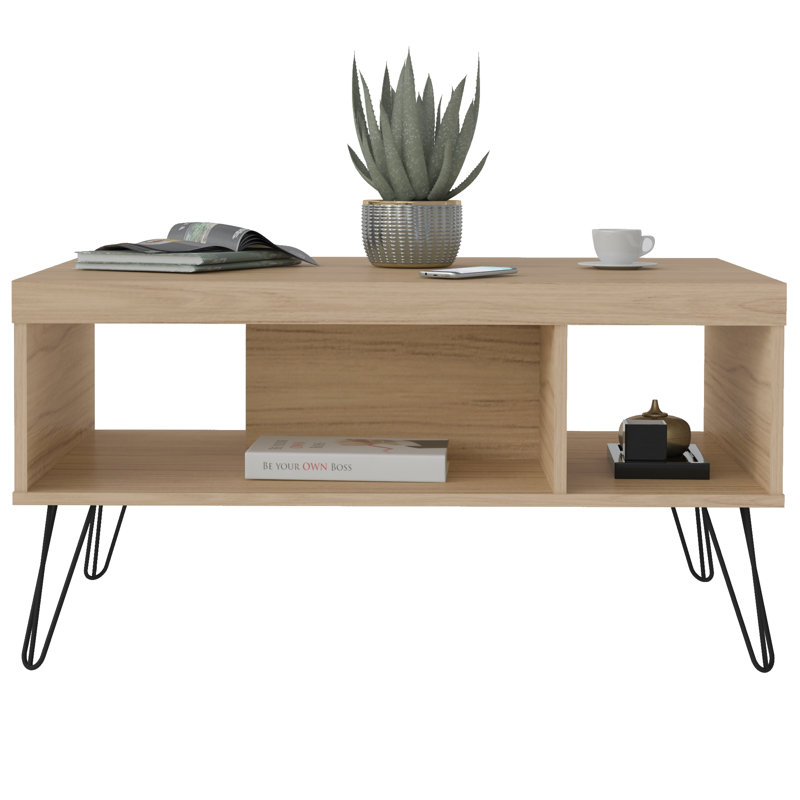 Bureen Four Leg Coffee Table with Storage
