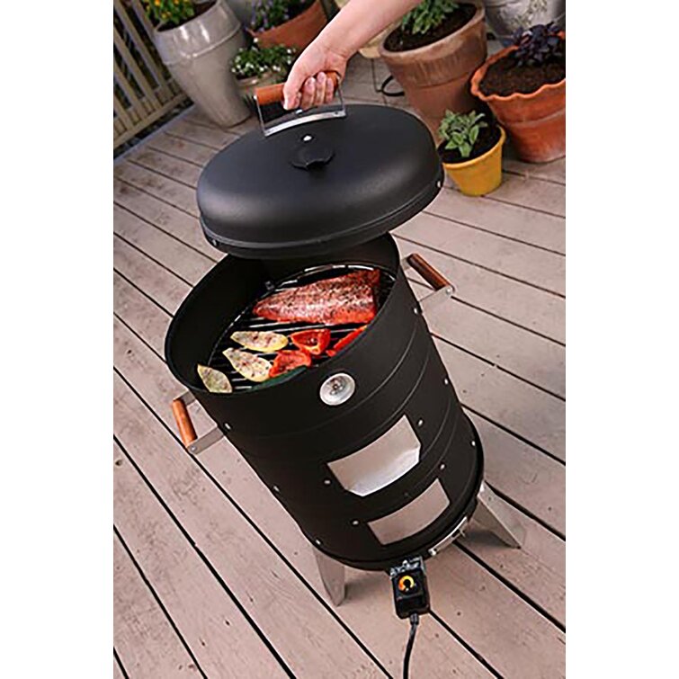 Southern Country 351-Sq in Black Vertical Charcoal Smoker in the