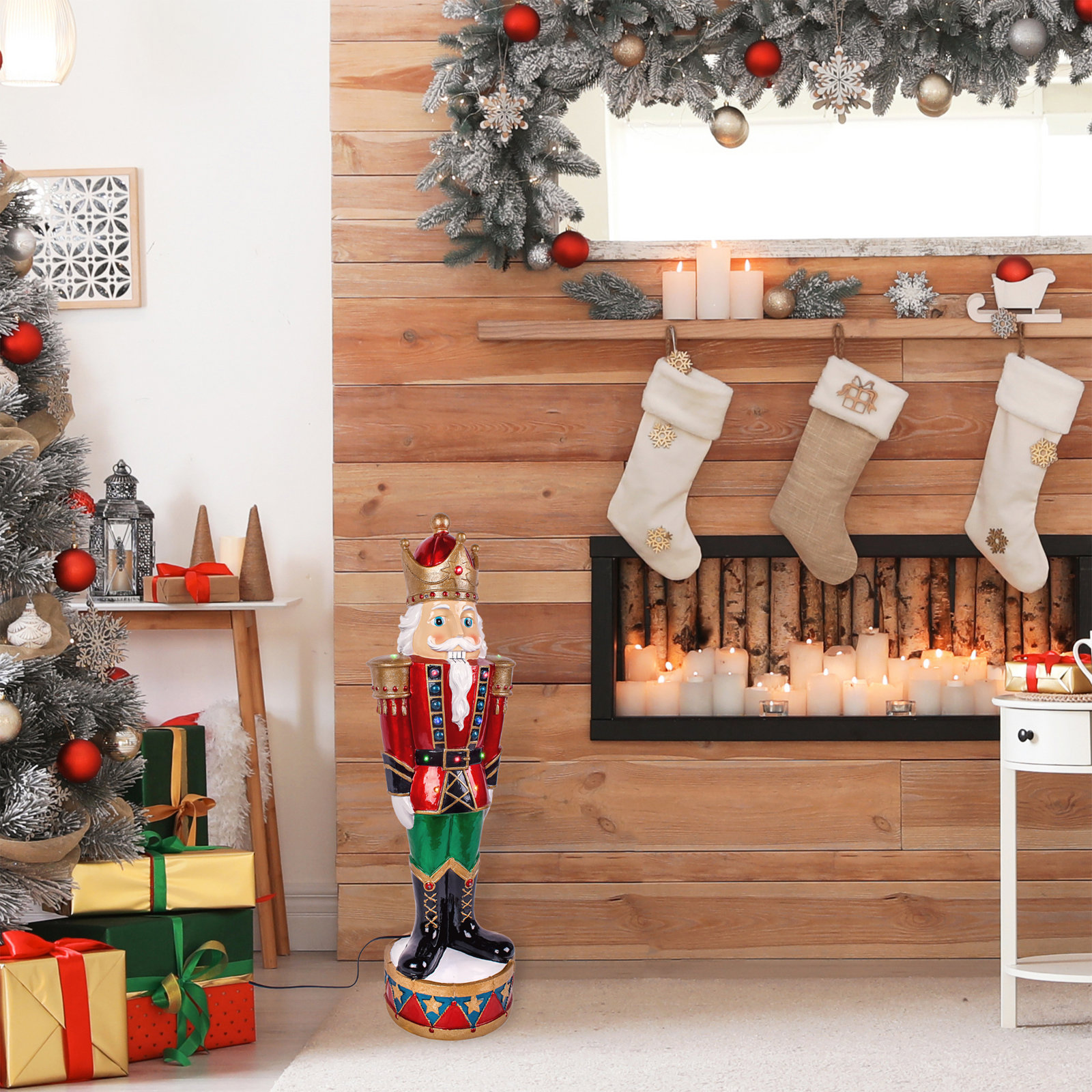 36" Lighted Nutcracker Lawn Decor