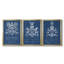 Heraldry on Navy I - Toile tendue avec châssis sur mesure - 3 pièces-290896276-290896267