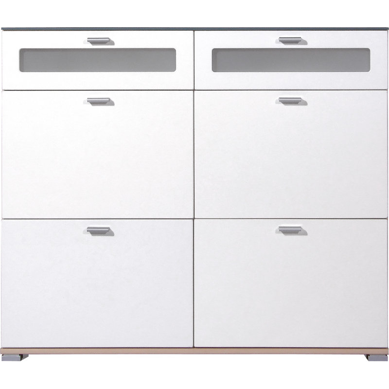 Montagu Shoe Storage Cabinet, White / Rosales