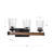 Addison 3-Light Woodtone Finish Vanity Light