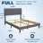 Upholstered Bed Frame with Adjustable Headboard-950108255