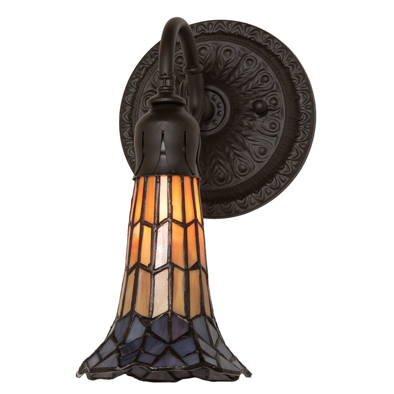 Gazon 1 - Light Armed Sconce, Amber/Purple