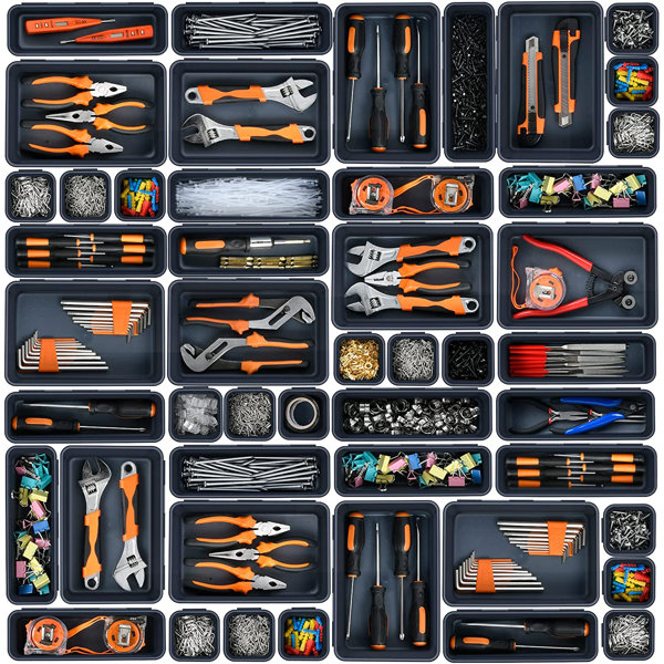 DNA Motoring 21 Piece Household Home Repairing Tool Set And Canvas Storage  Bag