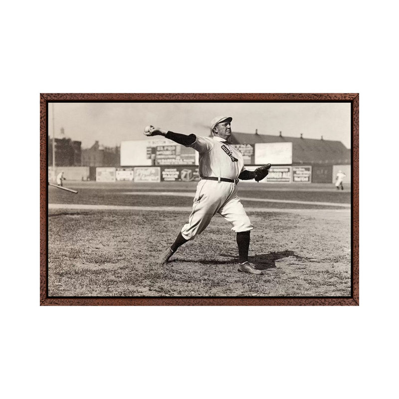 Cy Young (1867-1955) - Print on Canvas, 66.04 cm H x 45.72 cm W, Classic Brown Wood Framed