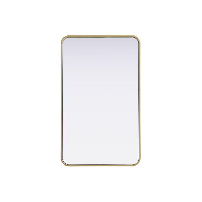Erath Contour Metal Mirror, Brass, 36" x 22"