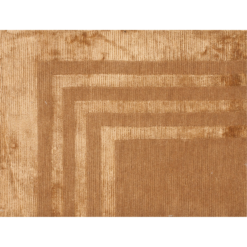 Ralph Lauren Ellington Border Wool, Viscose Geometric Rug, Rectangle 6' x 9'