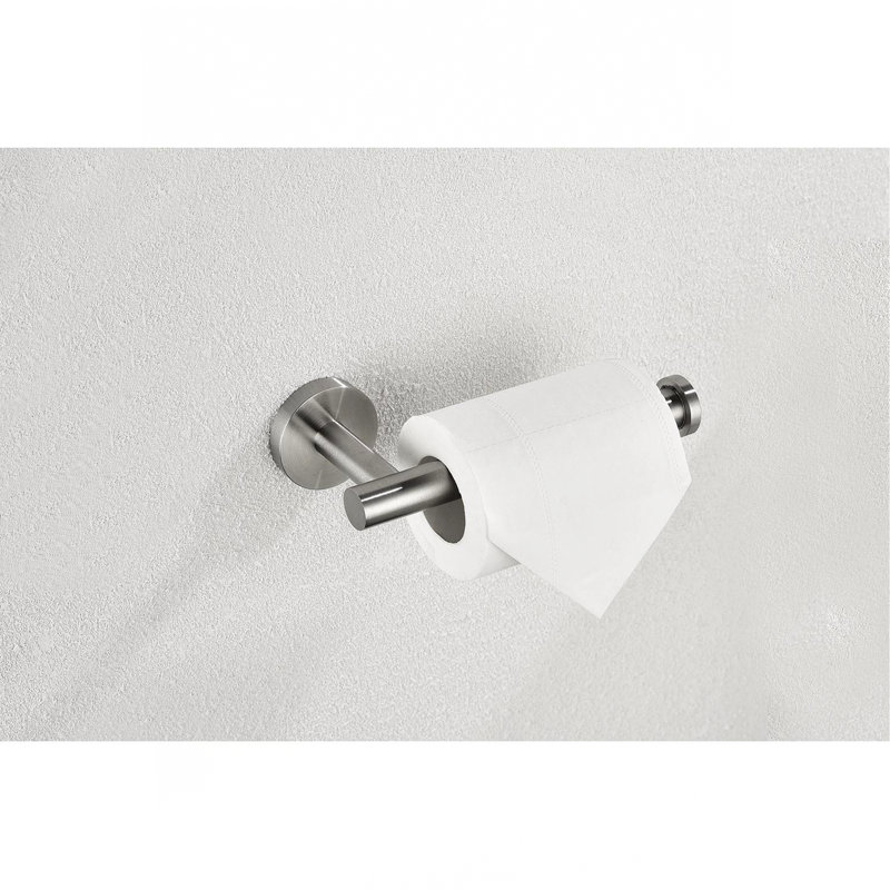 3-Pieces Bathroom Hardware Accessories Set - Towel Bar, Toilet Paper Holder, Robe Towel Hooks, Brushed Nickel