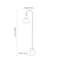Mayfair 141cm Matte Arched Floor Lamp