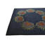 Tapis carré bleu marine Otto