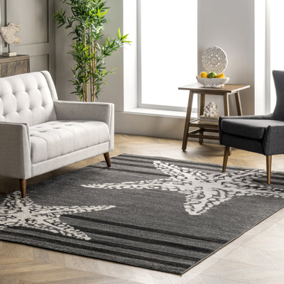 Tapis gris / blanc / noir Quinto