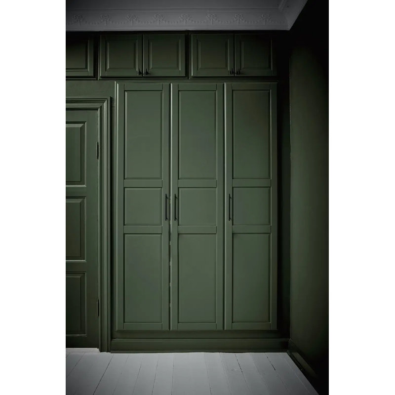 Matte Black "Manor" Knurled Cabinet Hardware, 7 9/16"