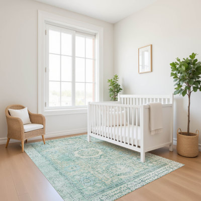 Premium Machine Washable Lubbers AMF1740 Border Rug