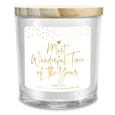 Fresh Scented Jar Candle with Glass Holder