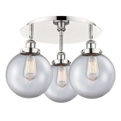 Alvi Glass Semi Flush Mount