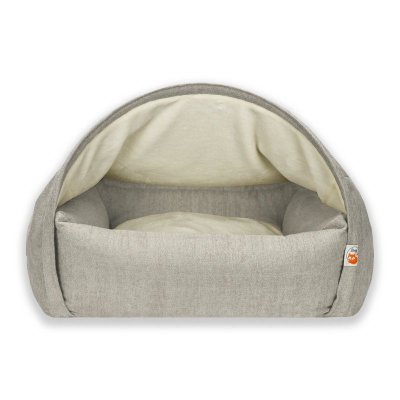 Polyester Pet Bed, Cream, 55cm H x 85cm W x 75cm D