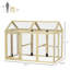 Poulailler en bois, grand pour 1 à 3 poulets, ferme extérieure, combinable, avec portes et perchoirs, peinture de revêtement