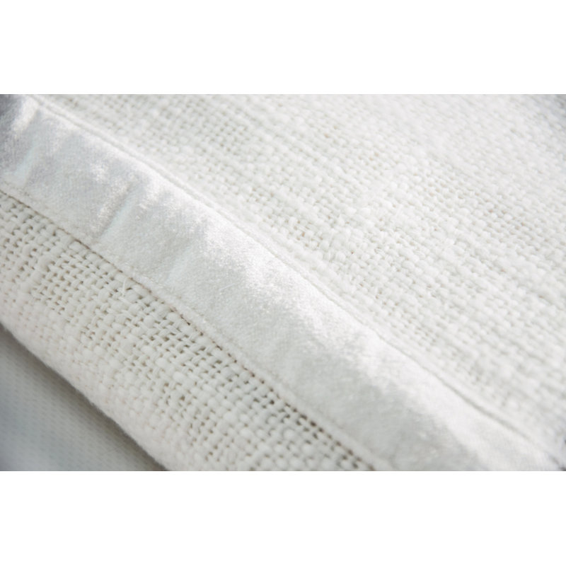 White Cotton Chunky Woven Euro Sham