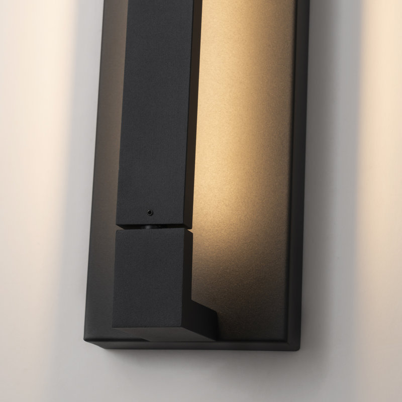 Polkville LED Armed Sconce, Matte Black