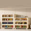 Armoire de rangement pliante latérale 19,69 po, 4 niveaux, 19,69 po x 11,81 po x 40,55 po, bacs de rangement pliables avec porte magnétique