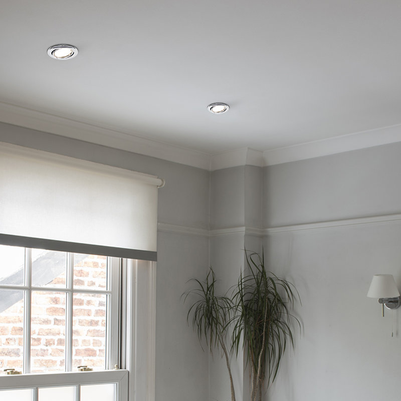 Diep Recessed Lighting Kit, Black Chrome