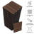 11.63" x 11.63" Interlocking Deck Tile Patio Tiles-97832863