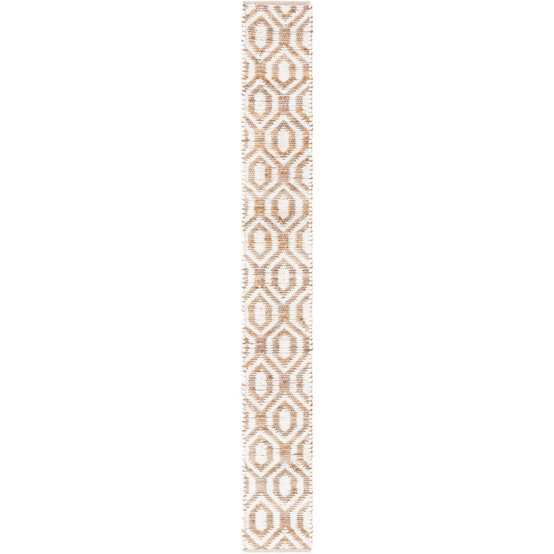 Egge Cotton Geometric Indoor Rug, Runner 1'2" x 10'