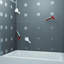 6mm Tile Backer Board Pack of 150 with 750 Steel Washer Discs and 5m Waterproof Membrane Tape