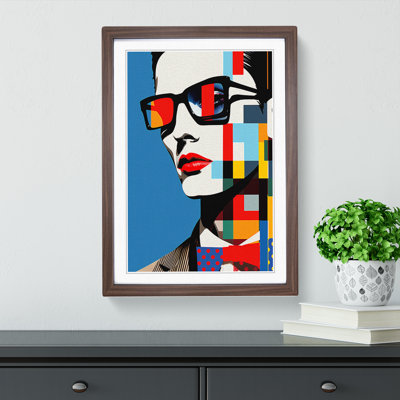 Man Pop - Single Picture Frame Print on Wood