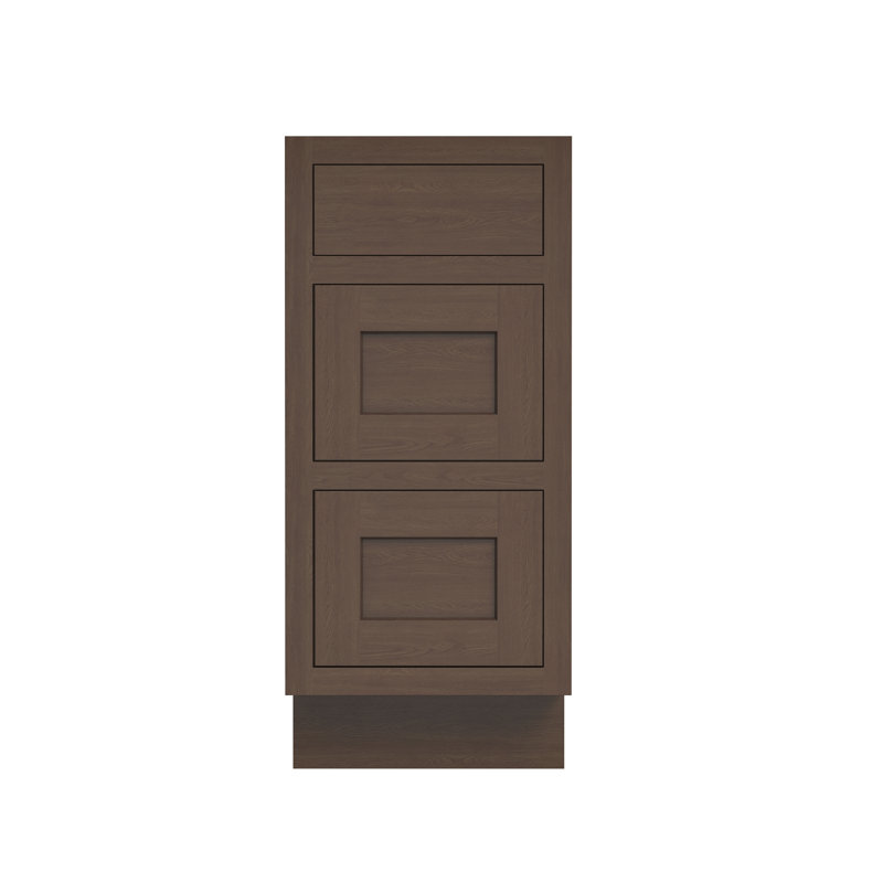Armoire de cuisine à 3 tiroirs l 15 po x H 34,5 po x P 25 po prête à assembler Casainc, W15"x H34.5"