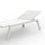 Chaise longue d'extérieur réglable en aluminium
