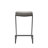 Bova Modern Backless Counter or Bar Height Barstool with Footrest in Metal and Faux Leather-41671421-99538314