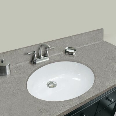 49""W X 22""D Deep Gray Cultured Marble Vanity Top With Oval Integrated Bowl -  Magickwoods, 49862