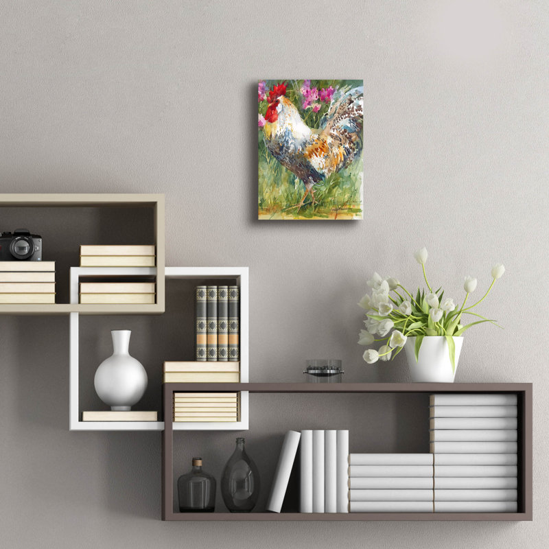 «Struttin His Stuff» par Annelein Beukenkamp, art mural en verre acrylique, H 16 po x l 12 po x P 0,13 po