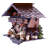  Eight Day Chalet Cuckoo Clock With 12.5 Inch Height Beer Drinker Raising Mug