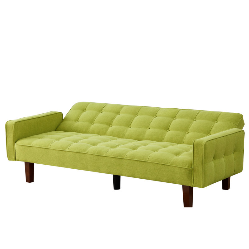 Canapé convertible, canapé-lit, canapé inclinable Saracen, Lin vert